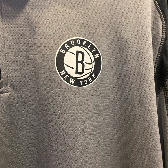 Majestic NBA Brooklyn Nets Gray Black TX3 Cool 2XL - Picture 3 of 5